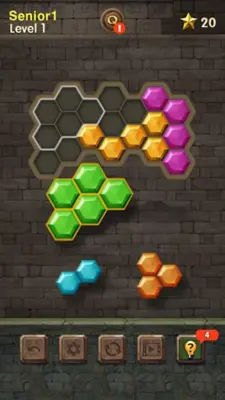 Hexa Block Quest android App screenshot 1