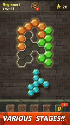 Hexa Block Quest android App screenshot 2